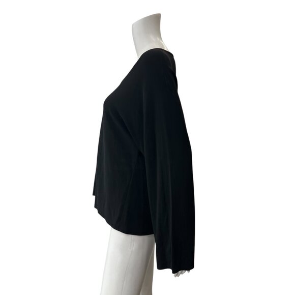 $695 Shamask Mercerized Cotton Jersey Spiral Long Sleeve Tunic Top size 2 - Picture 5 of 7